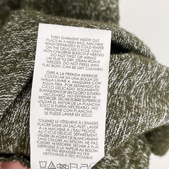 CAbi Solice Olive Green Cowl Neck Dress Medium M #4016 Long Sleeve Sweater Soft - Picture 9 of 10